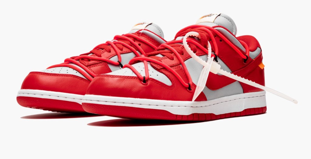 26.5cm NIKE×off-white ダンクLow Dunk Red 赤